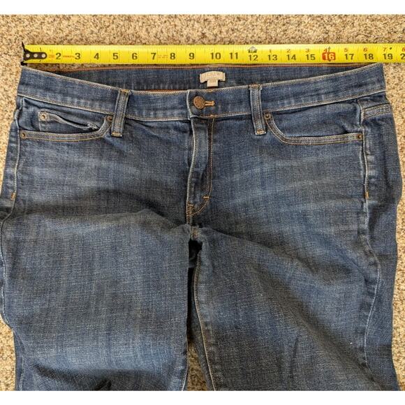 J. Crew Bootcut Jeans Womens 33R Mid Rise Stretch Dark Wash Denim 31.5" Inseam - Picture 6 of 8